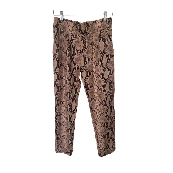 Enza Costa Python Print Tapered Trousers - Picture 4 of 10
